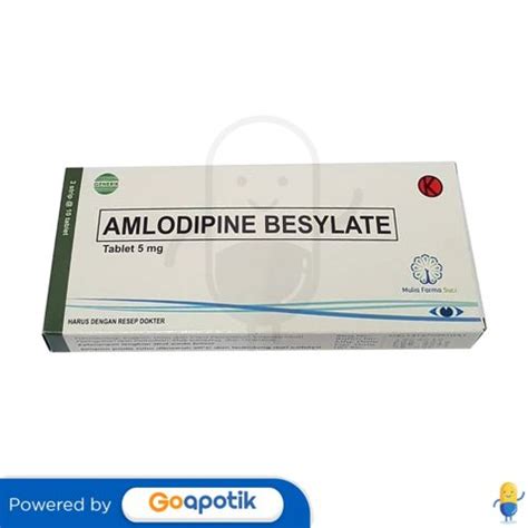 Amlodipine Besilate Mulia Farma Mg Box Tablet Kegunaan Efek