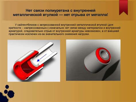Сайлентблоки с запрессованной внутренней металлической втулкой ...