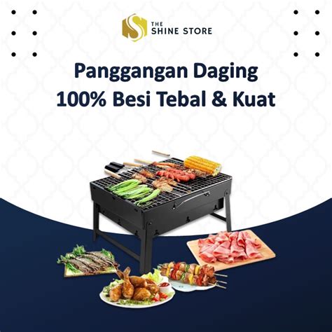 Jual Alat Panggangan Pemanggang Grill Bakaran Bakar Arang Bbq Daging