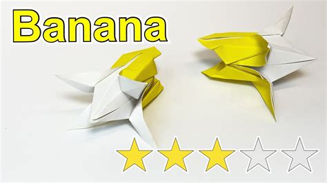 How To Make Origami Banana Diy Easy Origami Paper Folding Youtube