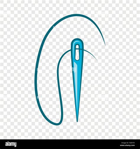 Sewing Needle With Thread Icon Cartoon Style Stock Vector Image And Art