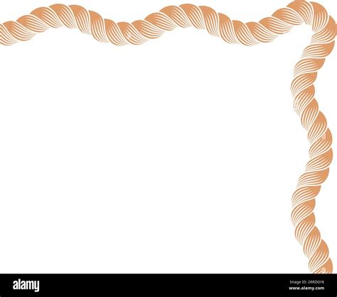 Rope Corner Border Stock Vector Image Art Alamy