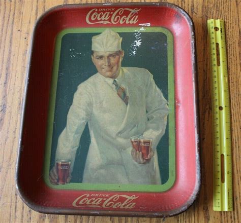 Original 1927 Vintage Coca Cola Metal Tray Soda Etsy