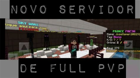 Novo Servidor De Full PvP Para Minecreft Pe SERVIDOR FECHADO YouTube