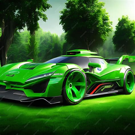 Premium AI Image | Green Goblin car