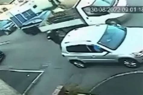 Horrific Footage Shows Moment Intoxicated Driver Uses His Van As A