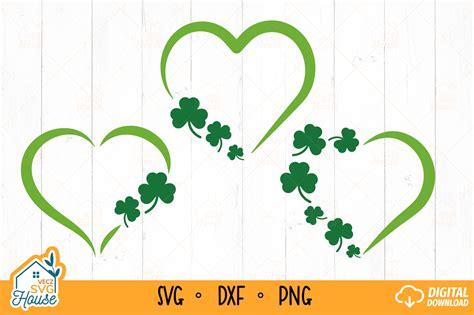 Lucky Heart Frame Svg St Patricks Day Graphic By Veczsvghouse