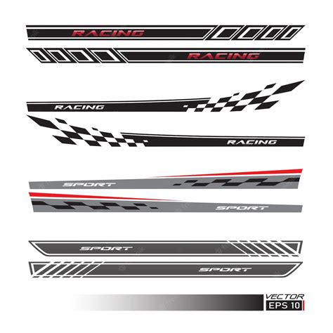 Premium Vector Side Car Body Vector Stripes Decal Vehicle Vector