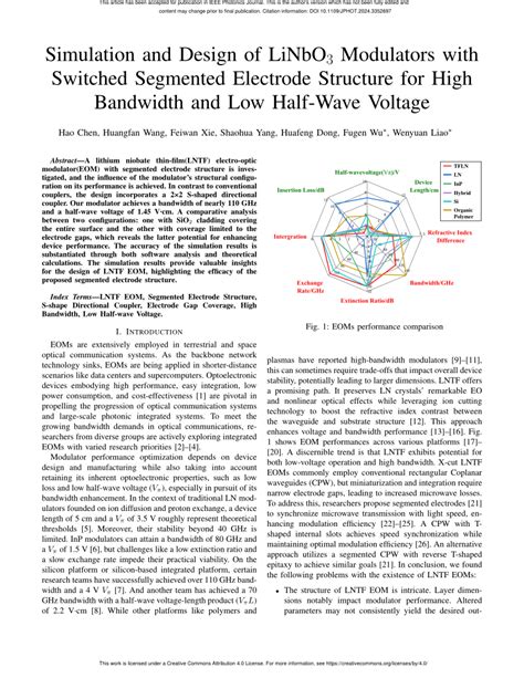 PDF Simulation And Design Of LiNbO 3 Modulators With Switched