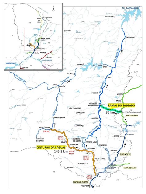 Ramal do Salgado vai ajudar na segurança hídrica de 54 cidades