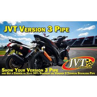 JVT PIPE NMAX V1 V2 V2 1 AEROX V1 V2 SNIPER 150 CLICK MIOI SOULI125