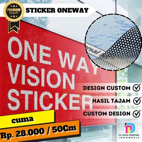 Jual Cetak Print Stiker One Way Vision Untuk Kaca CUSTOM DESIGN Sticker