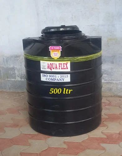 Black HDPE 500 Litre Double Layer Water Storage Tank At Rs 4 00 Litre