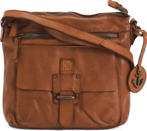 Harbor Nd Leather Crossbody With Buckle Front Pocket Shopstyle