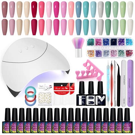 Amazon Gel Nail Polish Kit Phoenixy Colors Gel Polish Kit