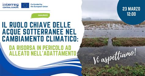 Il Ruolo Chiave Delle Acque Sotterranee Nel Cambiamento Climatico Da