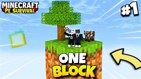 Minecraft Pe OneBlock Survival Series EP 1 Start New Multiplayer