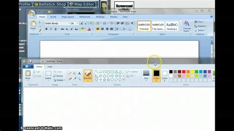 How To Paste A Screenshot Onto Paint Youtube