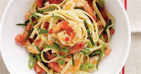 Linguine With Garlic Prawns Basil