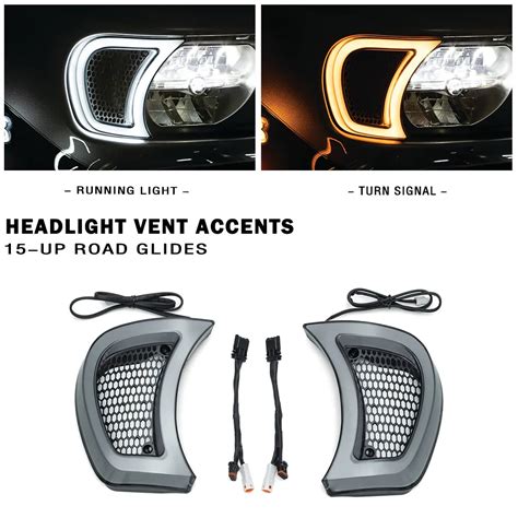 Feux De Garniture Led Pour Motos Harley Road Glides Feux