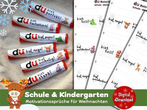 Download DU BIST Weihnachten Schule Kindergarten passend für