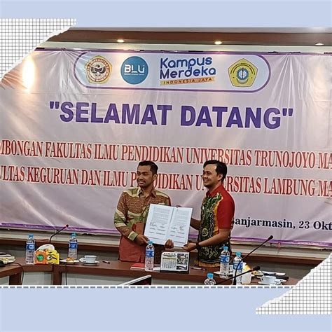 Penandatangan Kerja Sama Antara Ps Pbsi Fkip Ulm Dengan Ps Pbsi Fip Utm