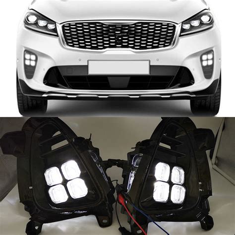 Front Bumper LED DRL Driving Foglight Replacement Fog Lamp Running