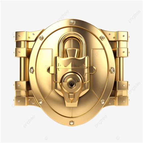 Shield With Safe Padlock Lock Shield Padlock Png Transparent Image