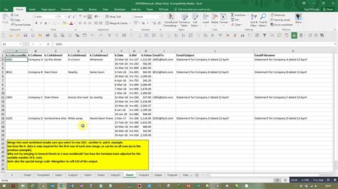 Mail Merge Just Using Excel Introduction YouTube