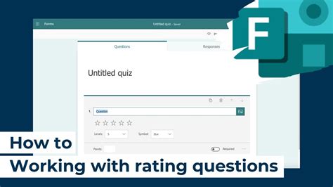 How To Microsoft Forms Working With Rating Questions Youtube