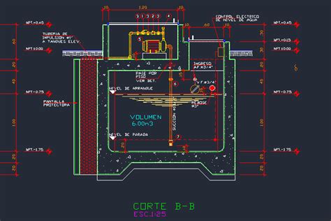 Plano De Instalaci N Hidr Ulica En Dwg Detalles Cad