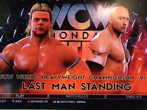 Lex Luger Vs The Rock Wcw World Heavyweight Championship Last Man