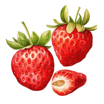 Watercolor Strawberry Clip Art Watercolor Clip Art Strawberry Png