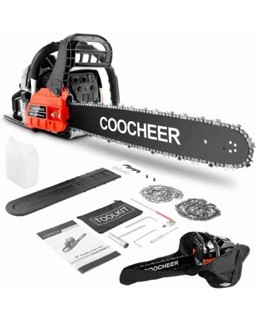 Amazon Coocheer Cc Gas Chainsaw Inch Power Chain Saw With