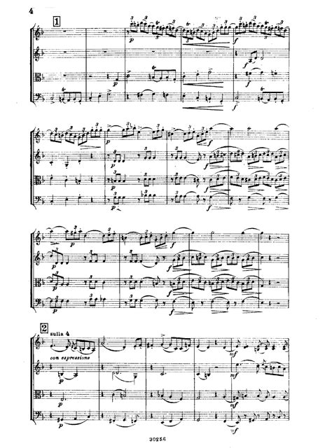 Glinka M String Quartet For String Quartet Free Sheet Music For