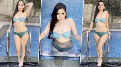 Urfi Javed Goes Wet And Wild As She Sizzles By The Pool In A Sexy