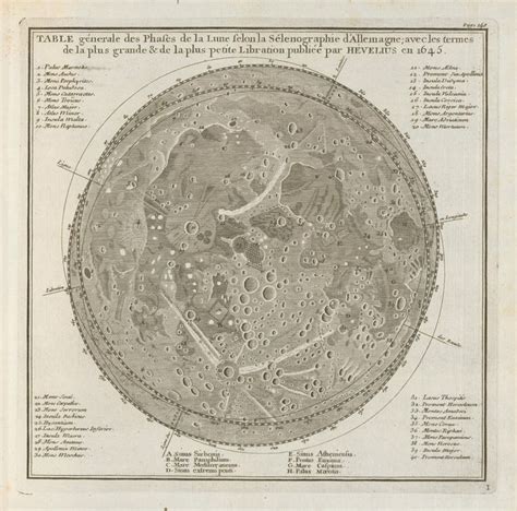 Hevelius Map Of The Moon Map Book Of Hours Cartography