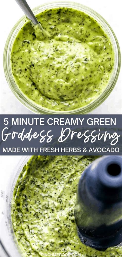 5 Minute Creamy Green Goddess Dressing Recipe Recipe Goddess