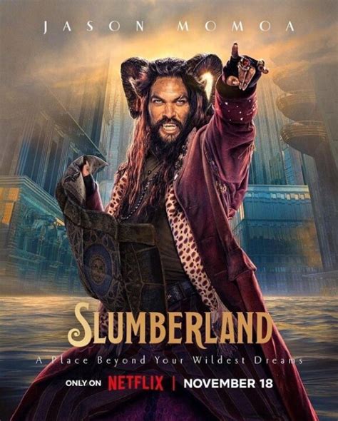 Slumberland Nel Mondo Dei Sogni Jason Momoa Nei Character Poster Del