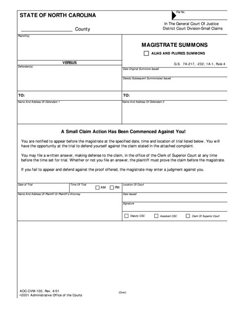 Magistrate Summons Fill Online Printable Fillable Blank Pdffiller