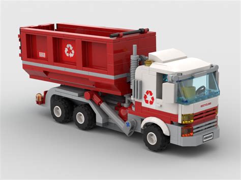 Lego Moc Roll Off Recycle Truck By Haulingbricks Rebrickable Build