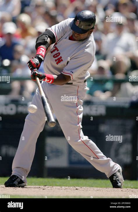 Boston Red Sox S David Ortiz Hits An Rbi Double Against The Seattle