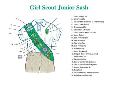 Girl Scout Junior Sash