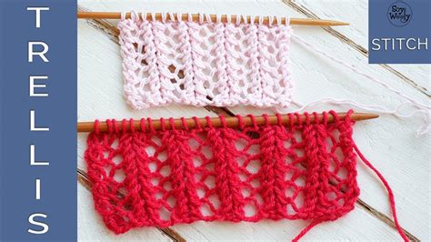 Trellis Stitch How To Knit Lace Step By Step So Woolly YouTube