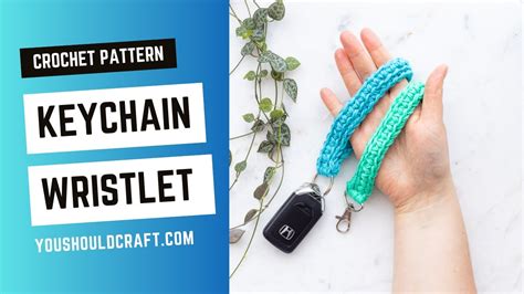 Quick Crochet Keychain Wristlet Beginner Friendly Tutorial How To