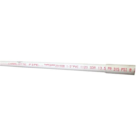 Charlotte Pipe 12 In X 20 Ft Cold Water Pvc Pressure Pipe Sdr 13