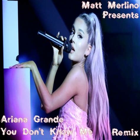 Stream Ariana Grande You Don T Know Me Remix By Majin Matt Listen