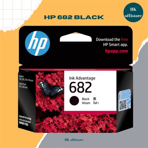 Jual Hp 682 Black Original Ink Tinta Advantage Cartridge Shopee Indonesia