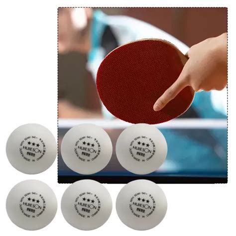 LOT DE 6 balles de tennis de table ABS D40 mm pour entraînement