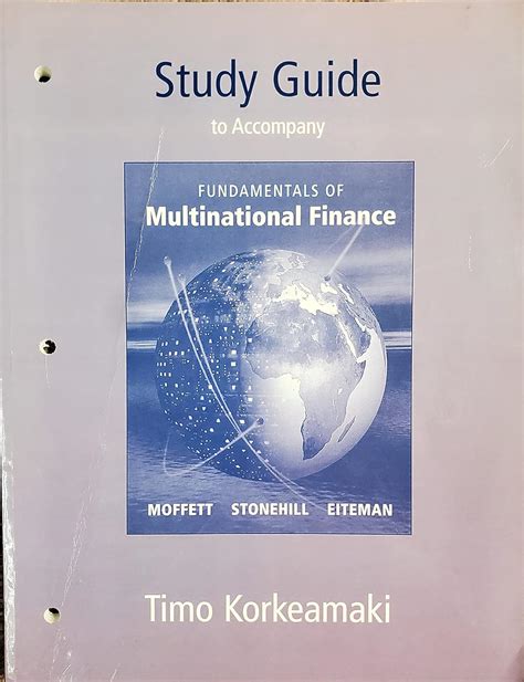 Fundamentals Of Multinational Finance Michael H Moffett Stonehill